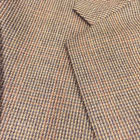 Stafford Sports Coat Brown Houndstooth 44L - Picture 4 of 5